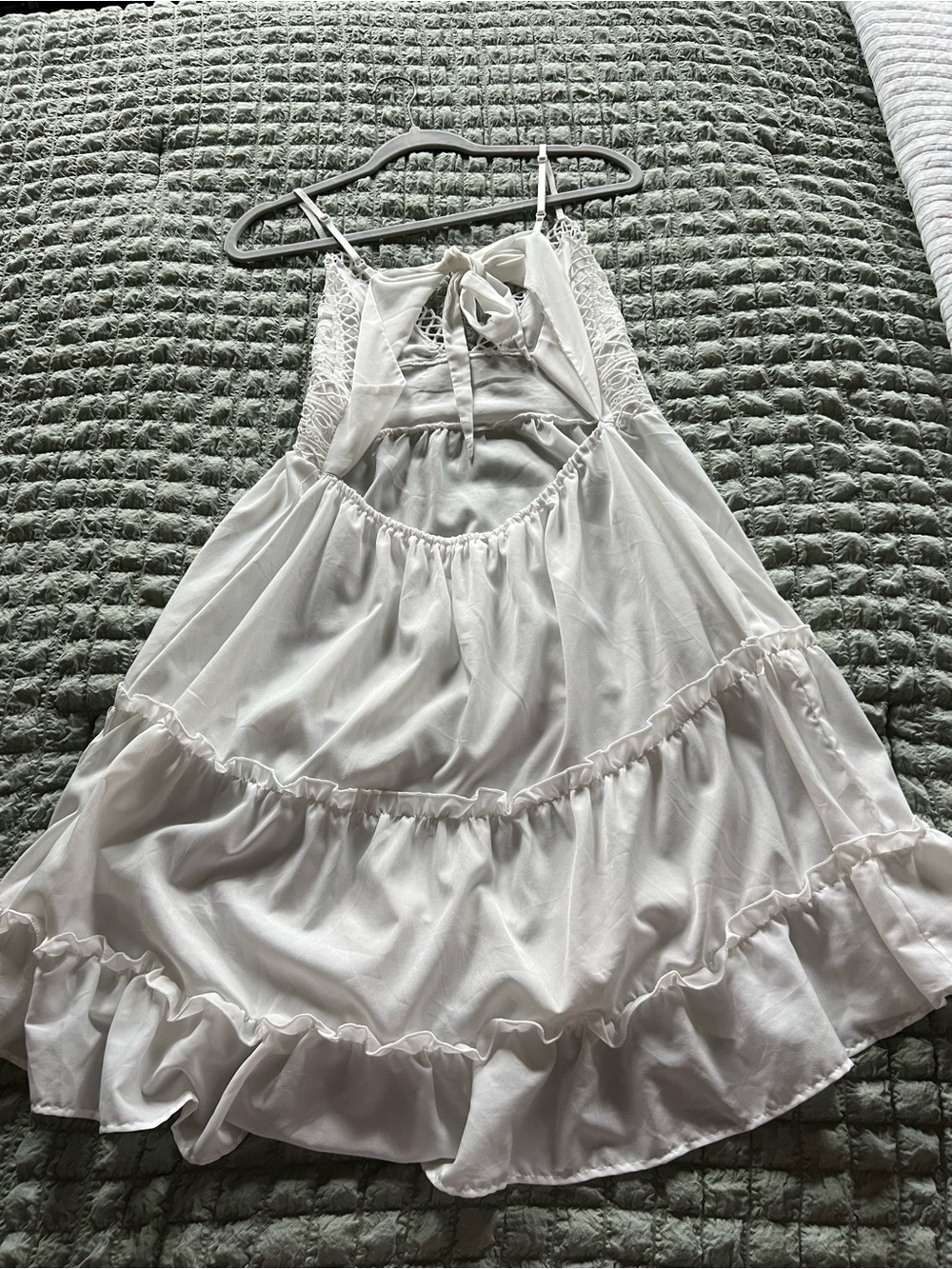 SHEIN White Lace-Top Midi Dress - Picture 3 of 4